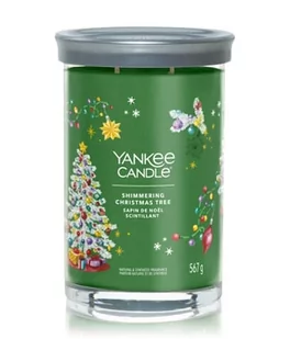 Yankee Candle Shimmering Christmas Tree Signature Large Tumbler Świeca zapachowa 567 g - Świece - miniaturka - grafika 1