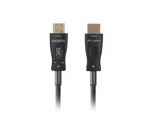 Kabel HDMI - HDMI LANBERG CA-HDMI-30FB-0800-BK, 80 m - Kable - miniaturka - grafika 1