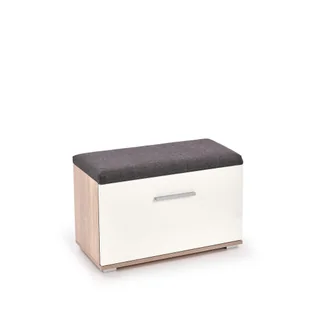 Szafka na Buty ST-2 Biały / Dąb Sonoma Lima Halmar Biały, Dąb Sonoma - Szafki na buty - miniaturka - grafika 1