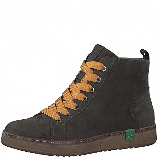 Jana Damskie Softline 8-25280-41 wygodne buty o wszechstronnym zastosowaniu, ekologiczne, kolorowe, wegańskie botki, khaki szaffron, 40 EU Weit