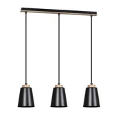 Lampy sufitowe - Emibig Bolero lampa wisząca 3-punktowa czarna 442/3 442/3 - miniaturka - grafika 1