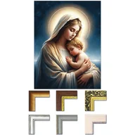 Ikony i obrazy sakralne - Obraz Matka Boża i Dzieciątko Jezus - miniaturka - grafika 1