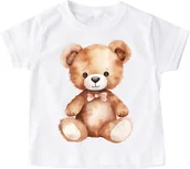 Koszulki dla dziewczynek - koszulka z pluszowym misiem na dzień misia pluszowy wzórpluszowymiś3 - miniaturka - grafika 1