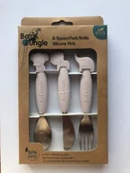 Sztućce dla dzieci - BO JUNGLE BO JUNGLE ZESTAW SZTUĆCE DLA DZIECI SILKON INOX B500680 - miniaturka - grafika 1