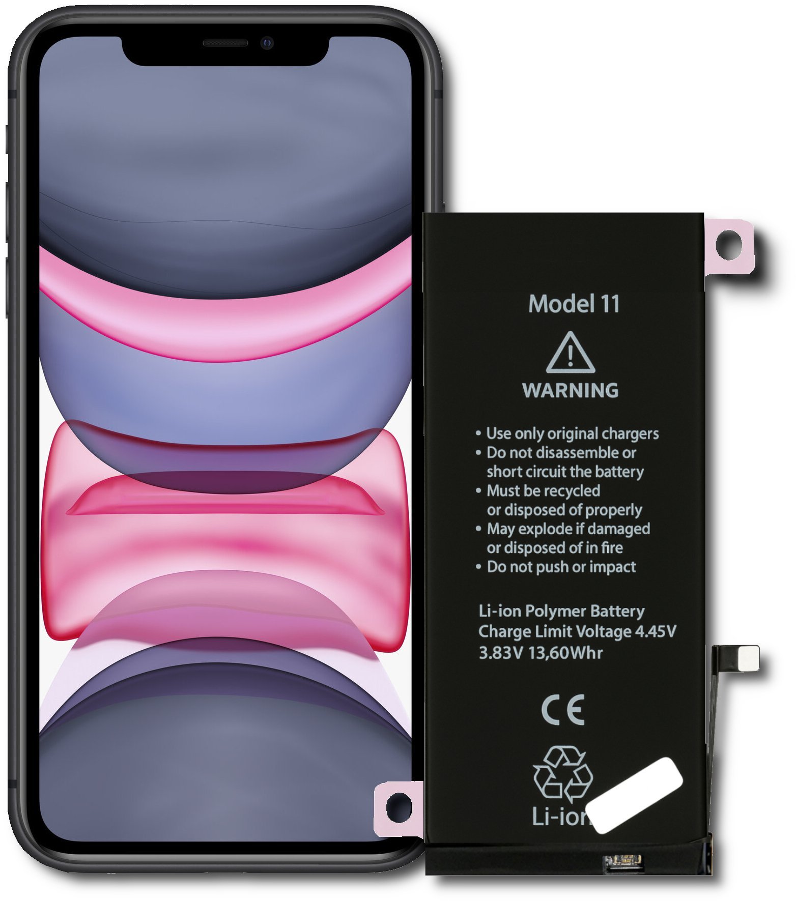 Bateria do iPhone 11 Świeżej Produkcji No Pop-Up Większa Pojemność 3470 mAh