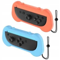 Akcesoria do Playstation - Uchwyt na Joy-Con JYS NS2263 do Nintendo Switch 2 Pomarańczowy/Niebieski (2 szt.) - miniaturka - grafika 1