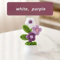 Rękodzieło - TEMU Ręcznie robione kwiatowe doniczki z haftowanymi roślinami - Czarujące haftowane centra stołu na dom i dekoracje świąteczne, tekstylne aranżacje - miniaturka - grafika 1