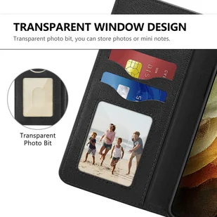 Etui Pokrowiec z Klapką do Samsung Galaxy S21 Plus 5G czarny - Etui i futerały do telefonów - miniaturka - grafika 6