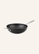 Patelnie - Le Creuset Patelnia Typu Wok Aluminium Antihaft schwarz - miniaturka - grafika 1