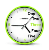 Zegary - Esperanza ZEGAR śCIENNY PRAGUE ZIELONY EHC014G - miniaturka - grafika 1