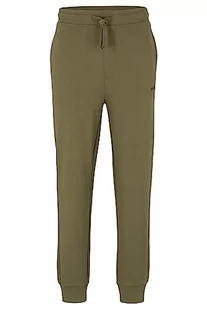 HUGO Męskie spodnie dresowe Dayote232 z bawełny Terry z nadrukiem logo, Open Green345., XL - Spodenki męskie - miniaturka - grafika 1