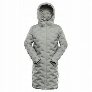 ALPINE PRO Płaszcz damski jesienno-zimowy Aweda szarozielony r.XXL - Płaszcze damskie - miniaturka - grafika 1