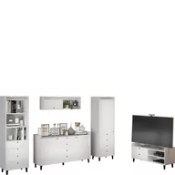 Inne meble do salonu - Zestaw Mebli do Salonu 3 Dolce MebloCross Dąb Artisan / Biały Połysk - miniaturka - grafika 1