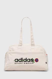 Torby podróżne - adidas torba kolor beżowy - grafika 1