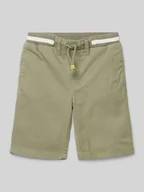 Spodnie i spodenki dla chłopców - Bermudy o kroju regular fit z mieszanki bawełny model ‘PELLE’ - miniaturka - grafika 1