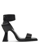 Sandały damskie - Patrizia Pepe Sandały 8X0066/L078 Czarny - miniaturka - grafika 1