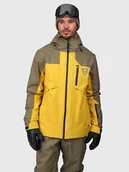 Kurtki narciarskie - Brunotti Kurtka narciarska "Kanisher" w kolorze żółto-oliwkowym - miniaturka - grafika 1