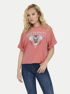 ONLY T-Shirt Lucy 15316637 Różowy Regular Fit - Koszulki i topy damskie - miniaturka - grafika 1