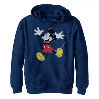 Bluzy dla chłopców - Disney Chłopięca bluza z kapturem Mickey Jump, granatowa Heather, XL, granatowy Heather, XL - grafika 1