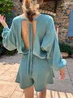 Komplety damskie - Be My Baby / miętowy komplet muślinowy - miniaturka - grafika 1