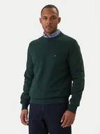 Bluzy męskie - Tommy Hilfiger Bluza Essential MW0MW37237 Zielony Regular Fit - miniaturka - grafika 1