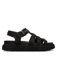 Sandały damskie - Sandały Tamaris 1-28402-46 Czarny - miniaturka - grafika 1