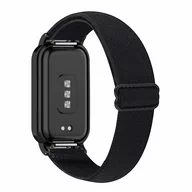 Akcesoria do smartwatchy - Opaska pasek bransoletka NYLON ZAPIĘCIE Huawei Band 7 BLACK - miniaturka - grafika 1