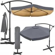 Parasole ogrodowe - PARASOL duży OGRODOWY składany wysięgnik MOCNY solidny - miniaturka - grafika 1