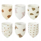 Śliniaki i fartuszki - Śliniak dla niemowląt Serce Śliniaki na ząbkowanie Bawełniane śliniaki 1szt - miniaturka - grafika 1