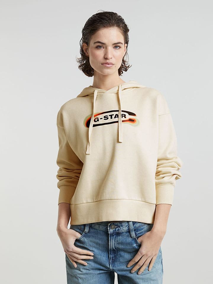 G-Star Bluza w kolorze kremowym