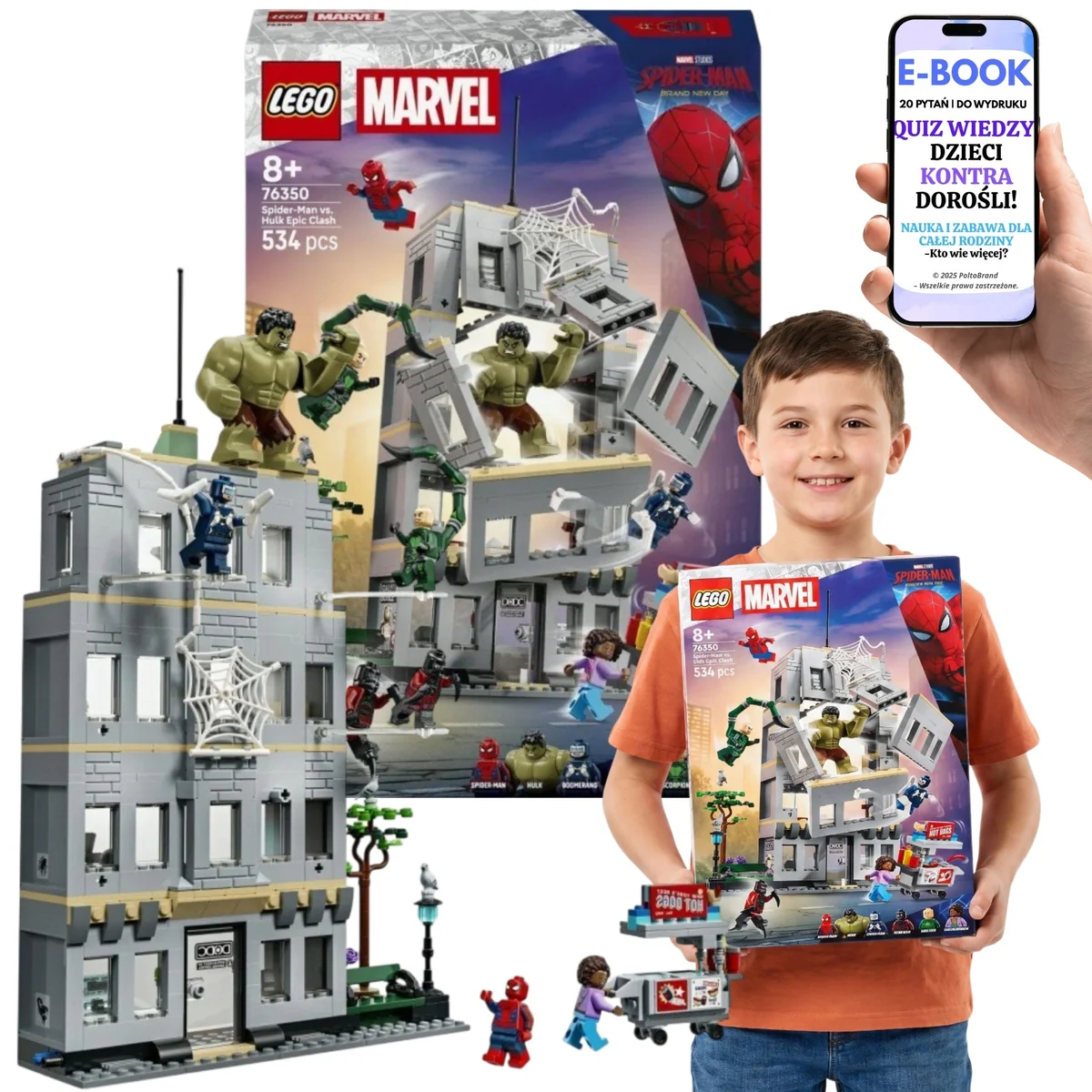 LEGO Marvel Super Heroes 534el Spider-Man Kolekcjonerski 76350