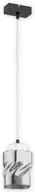 Lampy sufitowe - Lemir Meru Cza + Ch Wisząca O2961 W1 CZA + CH - miniaturka - grafika 1