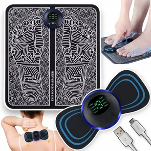 2X Masażer Mata Ems Do Stóp I Szyi Elektrostymulator Masujący Kark Mięśni - Masażery 2X Masażer Mata Ems Do Stóp I Szyi Elektrostymulator Masujący Kark Mięśni - Masażery - miniaturka - grafika 1