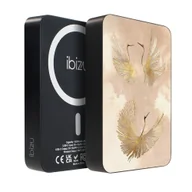 Powerbanki - IBIZU MagPower 10 000 mAh Złote żurawie - miniaturka - grafika 1