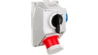 Inne akcesoria elektryczne - Elektromet Zestaw instalacyjny zo C32-48.1N przełącznik L-0-P + wtyk 32A 3P+N+Z32A 2P+Z IP44 974028 974028 - miniaturka - grafika 1