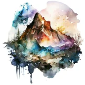 Pasmanteria - Naprasowanka Góry Górski widok podróż 17 - miniaturka - grafika 1