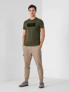Spodnie męskie - Spodnie casual joggery męskie - 4F - grafika 1