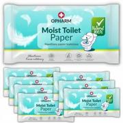 Papier toaletowy - Papier toaletowy nawilżany Opharm Toilet Wipes (48 sztuk) x 8 opakowań - miniaturka - grafika 1
