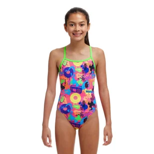 Strój kąpielowy dziewiczęcy Funkita Lotsa Pop Single Strap - Stroje kąpielowe dla dziewczynek - miniaturka - grafika 1