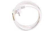 Listwy zasilające - elektro-plast opatÓwek Przewód przyłączeniowy W-2 3x1,0 mm2 biały z wtyczką kątową 3m 51.925 - miniaturka - grafika 1