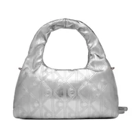 Torebki damskie - Torebka Calvin Klein Puffy Aop Mini Bag With Strap LV04F3444G Srebrny - miniaturka - grafika 1