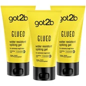 Kosmetyki do stylizacji włosów - Klej do włosów o wodoodpornej formule 3x150ml Schwarzkopf Got2b Glued Spiking Glue - miniaturka - grafika 1
