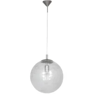 Oprawy, klosze i abażury - Szklana lampa Globus - klosz ze srebrnymi przetarciami - miniaturka - grafika 1