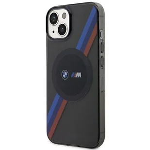 Etui BMW BMHMP14SHDTK iPhone 14 6.1" szary/grey Tricolor Stripes MagSafe - Etui i futerały do telefonów - miniaturka - grafika 2