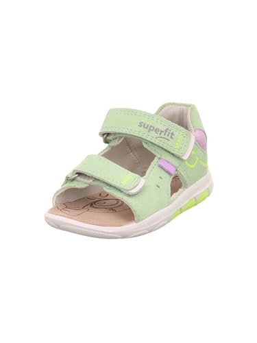 Superfit Sandały Nino, jasnozielone/fioletowe 7500, 22 EU