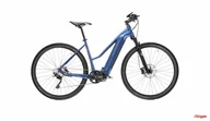 Rowery elektryczne - Rower elektryczny Kross Evado Hybrid 6.0 630 Wh niebieski/szary połysk 2024 - miniaturka - grafika 1