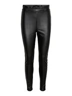 Legginsy - VERO MODA Damskie legginsy VMGAYA MR PL Fleece Legging NOOS spodnie, czarne, XS/30 - miniaturka - grafika 1