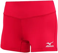 Spodenki damskie - Mizuno Damskie szorty Victory Mizuno 440656.905S.08.XXL Victory 8,5 cm wewnętrzne szorty do siatkówki Czerwony XL - miniaturka - grafika 1