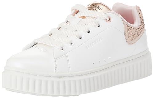 Skechers Street Girls, Kapcie, White Synthetic/Rose Trim, 43 EU, White Synthetic Rose Trim, 43 EU