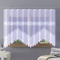 Firany - Firanka żakardowa metrażowa wys. 160 cm Vineala A052 biała - miniaturka - grafika 1